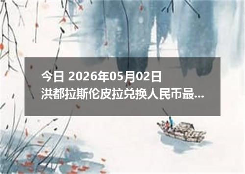 今日 2026年05月02日 洪都拉斯伦皮拉兑换人民币最新汇率行情